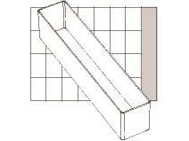 raaco Insert 55 A9-4, Eske for små deler, Polypropylen (PP), Gjennomsiktig, 39 mm, 218 mm, 47 mm