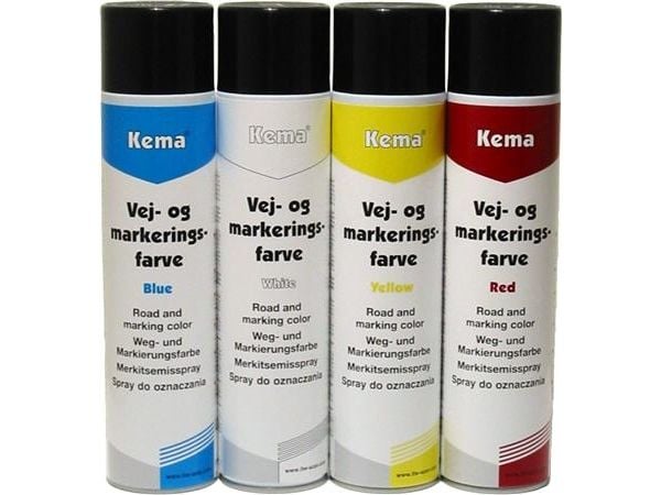 ITW Vej og markeringsfarverød 600ml spray. Til markering af veje, emballage, værktøj, rør, samlinger, gulve og alle steder