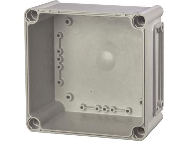 Fibox-jalusta, PC-aukot, 1x koko 1 laippa 3530543 Kabinet-underdel 190 x 190 x 100 Polykarbonat Gråhvid (RAL 7035) 1 stk
