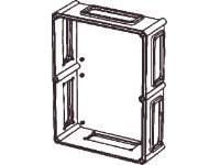Fibox-jalusta, PC-aukot, 6x koko 2 laippa 3530317 Kabinet-underdel 560 x 380 x 150 Polykarbonat Gråhvid (RAL 7035) 1 stk