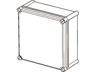 FIBOX Kassalaatikon pohja EK polykarbonaatti 280 x 280 x 100 mm ilman laippa-aukkoja