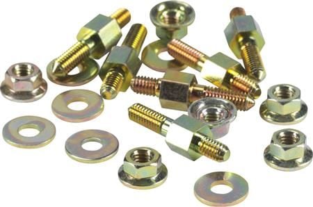 FIBOX Seinäkaapin kiinnityssarja pohjalevylle SOLID P, 6mm M4/M4 6 kpl:n sarja 3730,4930,5630,6030 ja 6037 laatikolle