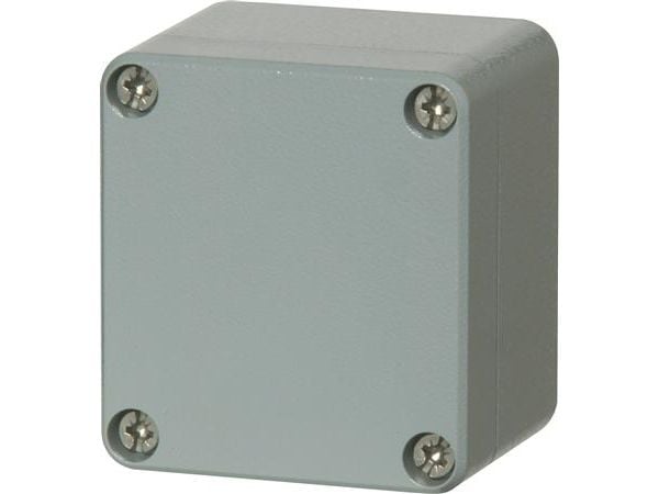 FIBOX Montageboks Korrosionsbestanding Aluminium 66x60x46 mm Grå RAL7001 IP 66 og IP 67 Tom