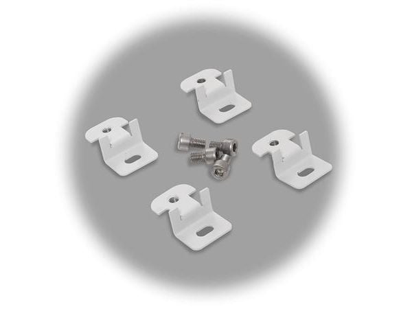 FIBOX Seinäkiinnike (4) ruostumatonta terästä 10mm - antaa 10 mm seinän ja kaapin väliin