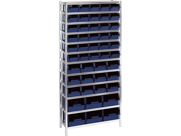 RAACO Komplet reol MIX A/31 med kasser 30 stk. af typen 5-60012 stk. af typen 6-11006 stk. af typen 8-2000
