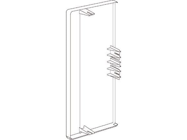 SCHNEIDER ELECTRIC Päätykappale TEK-ES 161-3Korkeus 72 mm, leveys 161 mmValkoinen ral 9010 muovi