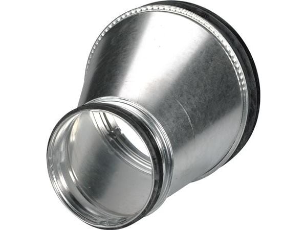 Lindab lång reduktion excentrisk RLU 125X100 nippel/nippel
