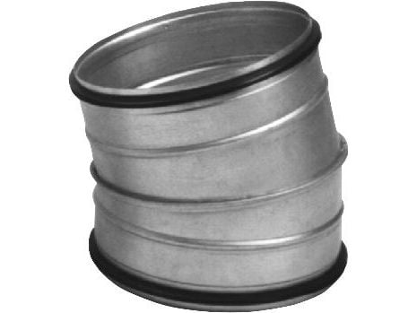 LINDAB böj BFU 250 15. falset, tillverkad av 2 segment. Passar rör, nippelmått.