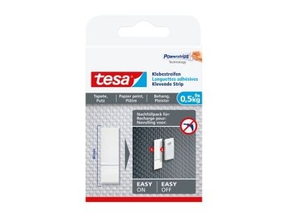 TESA 77770-00000, Kiinnitysteippi, Valkoinen, Sisätila, Paperi, Kipsi, 0,5 kg, 9 kpl TESA 77770-00000, Kiinnitysteippi, Valkoinen, Sisätila, Paperi, Kipsi, 0,5 kg, 9 kpl