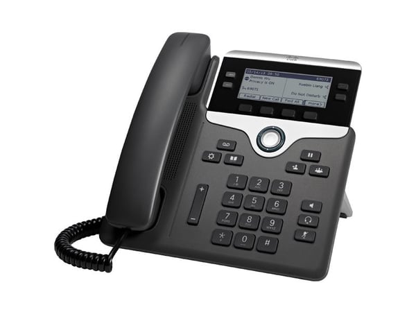 Cisco IP Phone 7841 - With Multiplatform Phone Firmware - VoIP-telefon - SIP - 4 linjer - TAA-samsvar