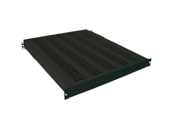 LogiLink Canovate - Rack-hylle - svart, RAL 9005 - 1U - 19"
