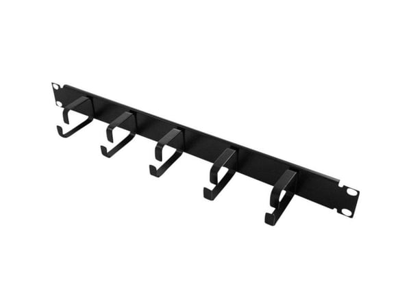 LogiLink 19" Cable Management Bar 1U, Musta, 600 g
