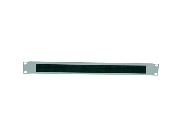 LogiLink - Rackkabeladgangspanel med børste - lysegrå, RAL 7035 - 1U - 19"