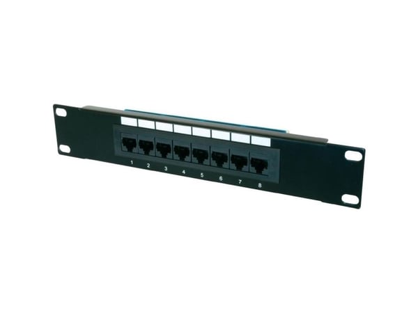 DIGITUS Professional DN-91508U - Koblingspanel - CAT 5e - UTP - RJ-45 X 8 - 1U - 10"