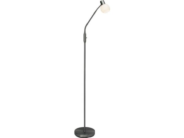 Brilliant Philo - Golvlampa - LED-glödlampa - E14 - 4 W - klass A++ - varmt vitt ljus - 2700 K - vit, järn