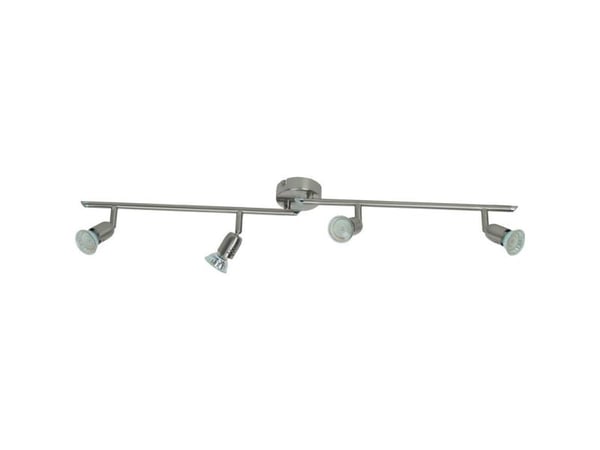 Brilliant Loona, Overflateegnet, GU10, 4 ampuller, LED, 3000 K, Nickel