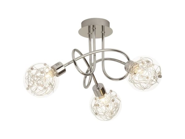 Brilliant Joya - Taklampe - 3 innganger - G9 - krom