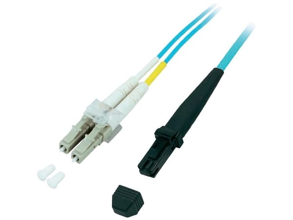 EFB-Elektronik ECOFIBER - Nettverkskabel - LC multimodus (hann) til MT-RJ multimodus (hann) - 1 m - fiberoptisk - 50 / 125 mikroner - OM3 - turkis