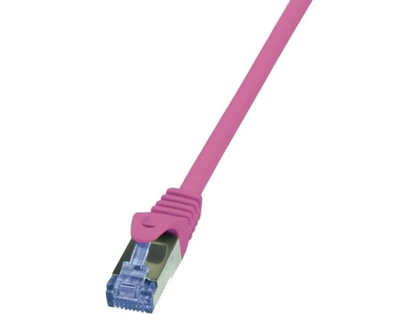 LogiLink 10m Cat.6A S/FTP, 10 m, Cat6a, S/FTP (S-STP), RJ-45, RJ-45, Rosa
