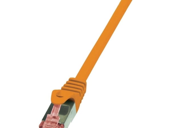LogiLink PrimeLine - Koblingskabel - RJ-45 (hann) til RJ-45 (hann) - SFTP, PiMF - CAT 6 - halogenfri - oransje