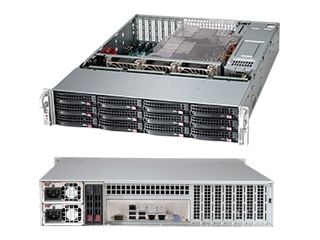 Supermicro SC826 BAC4-R920LPB - Rackmonterbar 2U - forbedret og utvidet ATX - SATA/SAS - hot-swap 920 watt - svart