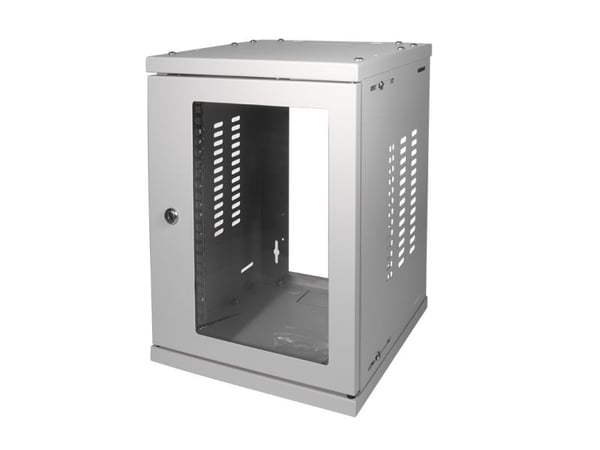 LogiLink W09Z33G, Väggmonterad rack, 8U, 20 kg, 17 kg, Grå