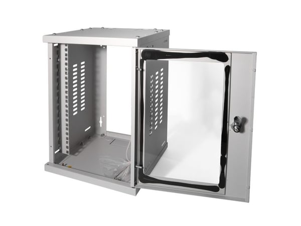 LogiLink W09Z33G, Veggmonterbar hylle, 8U, 20 kg, 17 kg, Grå