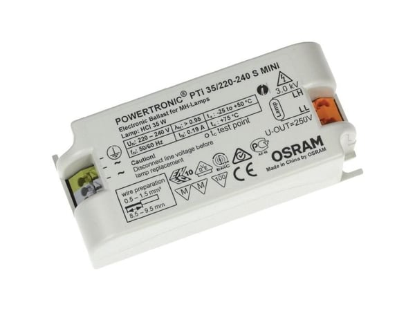 Osram PTi 35/220...240 S MINI, 50 000 t, -25 - 50 °C, 198 - 264 V, 50/60 Hz, 20 A, 43 mm