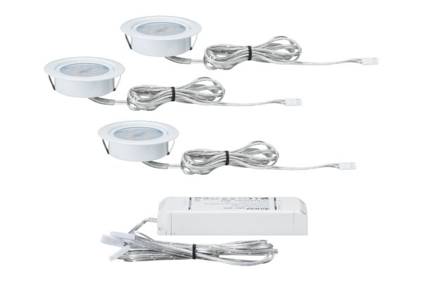 Paulmann 935.54, Indbygget lysplade, 3 pære(r ), LED, 13,5 W, 2700 K, Hvid