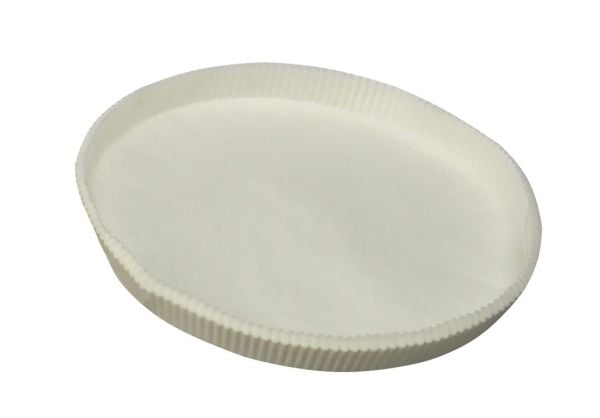 Lagkageform pergament Ø210xH22mm papir hvid,1000 stk/krt