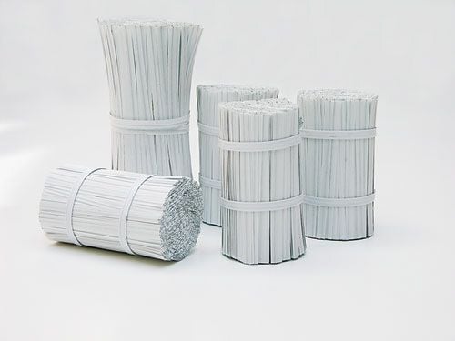 Pistooliliittimet 63mm 1000kpl/pakkaus valkoinen 1466 - (1000 kpl) - (1000 kpl)