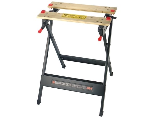 Black & Decker WM301-XJ, Bärbar arbetsbänk, Bamboo, Stål, Svart, 160 kg, 341 mm, 760 mm