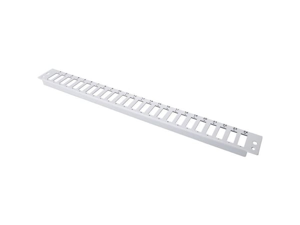 DIGITUS 24x SC Duplex - Modulpanel for fiberoptikkspleisebokser - lysegrå, RAL 7035 - 1U - 24 porter