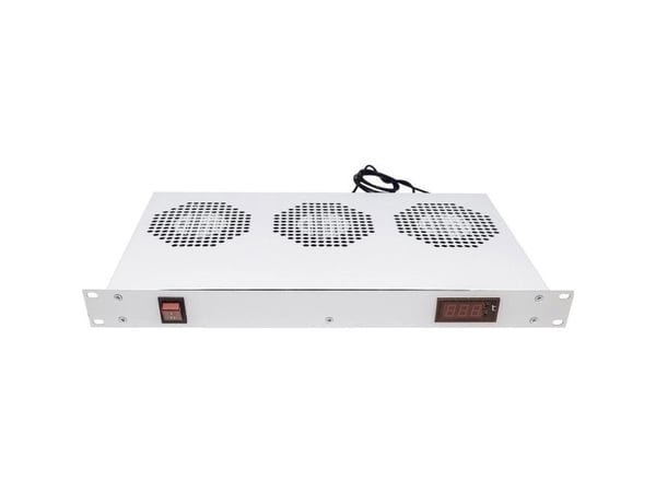 Intellinet 3-Fan Ventilation Unit for 19" Racks, 1U, Grey - Systemviftebrett - med 3 kjølevifter - AC 220/240 V - grå, RAL 7035 - 1U - 19"