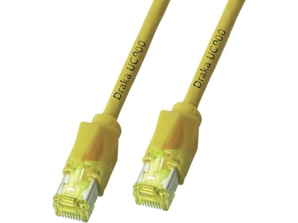 EFB Elektronik RJ45 S/STP Cat6a, 0,5 m, Cat6a, S/FTP (S-STP), Gult