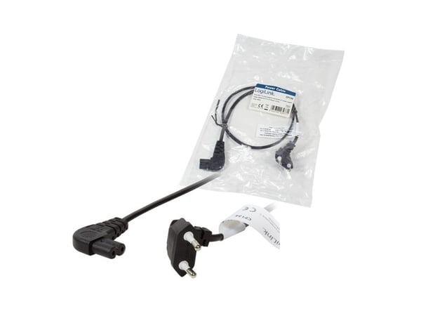 LogiLink 0,75m, CEE 7/16/IEC 60320-C7, 0,75 m, CEE7/16, C7 liitin