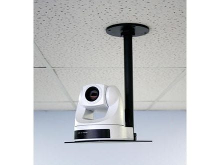 Vaddio Short Drop Down Mount - For Small PTZ Camera - Black - Monteringssett for kamera - takmonterbar - svart pulverjakke