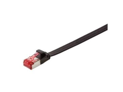 LogiLink SlimLine - Koblingskabel - RJ-45 (hann) til RJ-45 (hann) - 5 m - U/FTP, PiMF - CAT 6 - formstøpt, uten hindringer, flat - svart