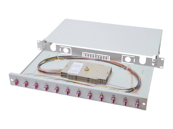 DIGITUS Professional DN-96331-4 - Spleiseboks for fiberoptikk - LC x 24 - 1U - 19"