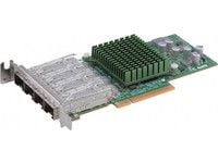 Supermicro AOC-STG-I4S - Nettverksadapter - PCIe 3.0 x8 lav profil - 10 Gigabit SFP+ x 4