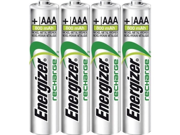 Genopladelige batterier Energizer NIMH AAA, pakke a 4 stk.