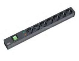 Bachmann 333.535, Perus, 1U, Musta, 7 AC-pistorasia(a), 2 m, 230 V