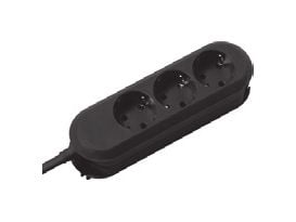 Bachmann SMARTLINE, 1,5 m, 3 AC stikkontakt(er), Sort, 56 mm, 185 mm, 41 mm, 41 mm