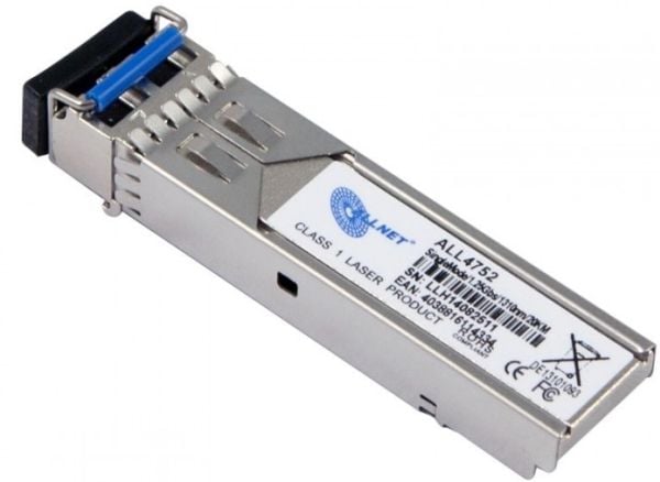 ALLNET ALL4752, Fiberoptikk, 1250 Mbit/s, mini-GBIC/SFP, LHX, LC, 20000 m