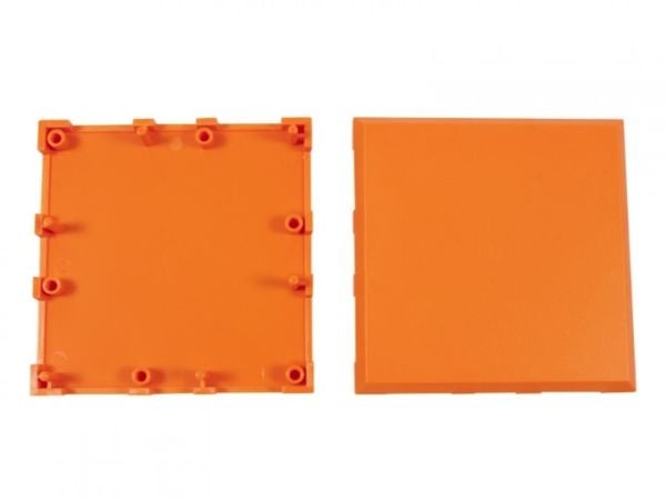 ALLNET BrickRknowledge-muovialusta 2x2 oranssi ylä- ja alapuoli 10-pack 10 kpl