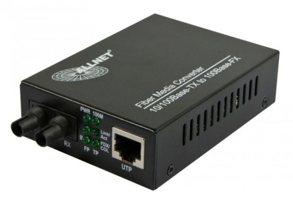 ALLNET ALL-MC107-ST-MM, 100 Mbit/s, IEEE 802.3,IEEE 802.3u,IEEE 802.3x, Nopea Ethernet, 10,100 Mbit/s, 10BASE-T,100BASE-TX, 100BASE-FX