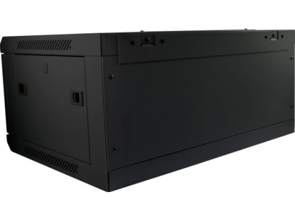 ALLNET ALL-SMC6404SCHWARZ, Veggmonterbar hylle, 4U, 50 kg, Nøkkellås, 14 kg, Sort