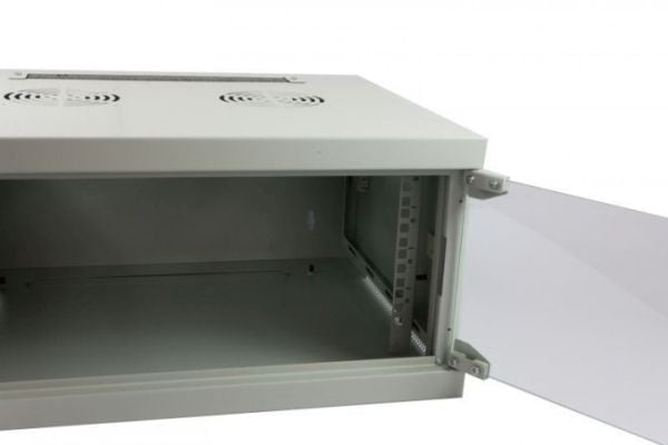 ALLNET ALL-SMQ5404GRAU, Veggmonterbar hylle, 4U, 9,82 kg, Grå