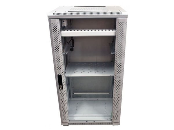 ALLNET 19Cabinet 32U B600T 900mm glasdörr ljusgrå SNBSeries