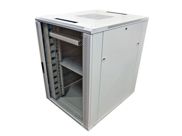ALLNET 19Kaappi 32U B800T 800mm lasiovi vaaleanharmaa SNBSeries